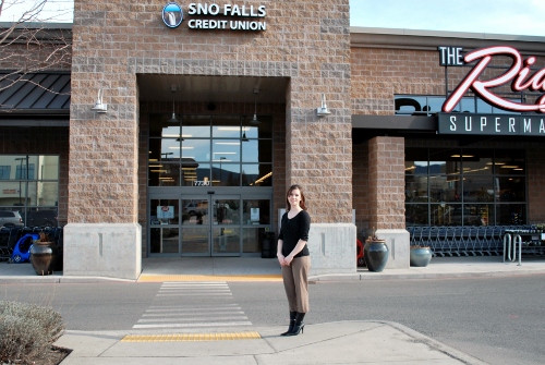 Sno Falls Credit Union Snoqualmie Ridge Branch and manager, Amber Brotherton
