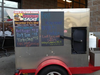 December's IGA Smoker event had too much leftovers, so less meat is in the smoker this time - come early!