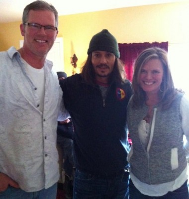 Johnny Depp in Carnation, Feb. 26, 2013 courtesy of Jeff Warren Insurance Facebook page, originally posted by Miller's Carnation.