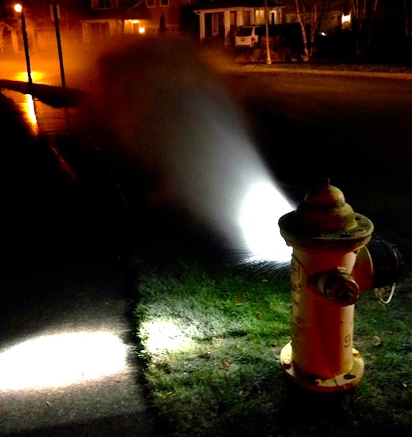 Open Stellar Ave fire hydrant, 11/21/13