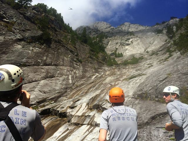 Portion of the Infinite Bliss climbing route of Mt. Garfield. Pic: Seattle Mountain Rescue Facebook page