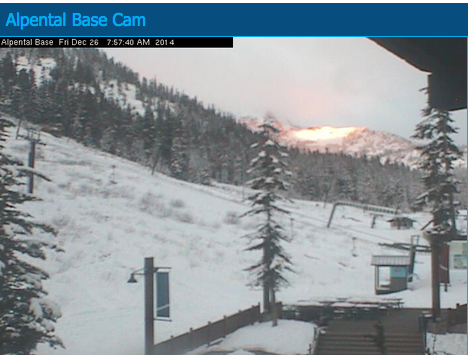 Summit at Snoqualmie Alpental webcam screenshot, 12/26, 14