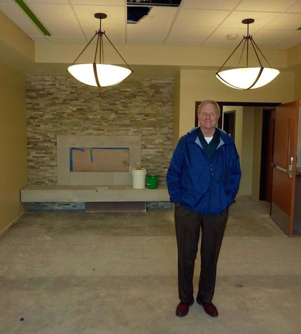SVH CEO Rodger McCollum inside nearly finished facility in March 2015