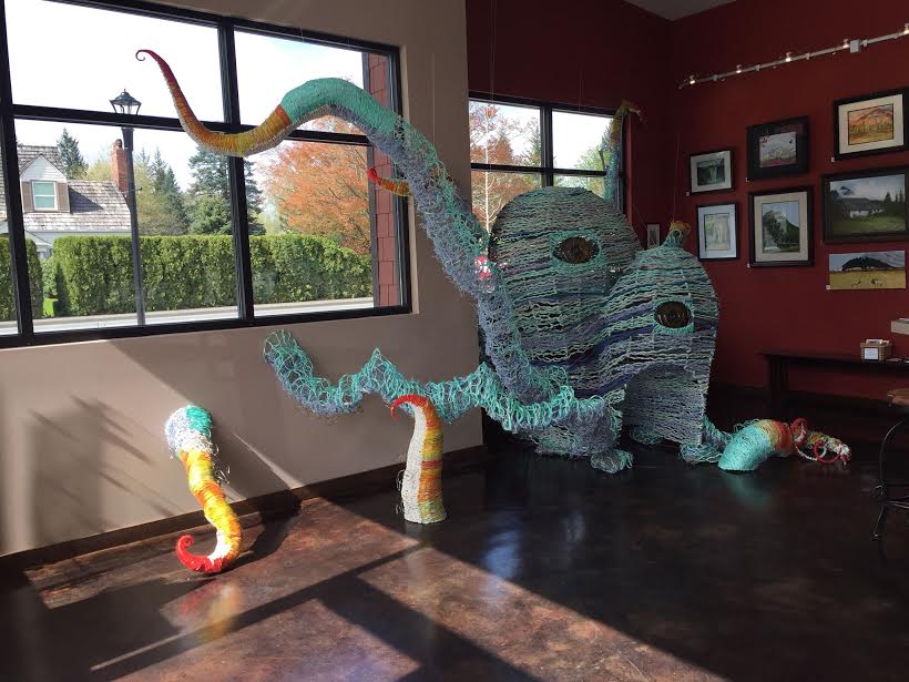 Sylvester inside the North Bend Visitors Center and Mountain View Art Gallery through June 5th.