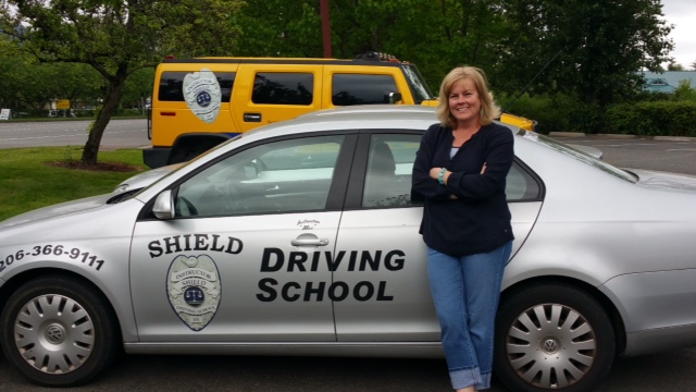 Former SVSD school bus driver and Drivers Ed instructor, Felicia Stone. Through Shield Driving School a new course will launch in North Bend summer 2015.