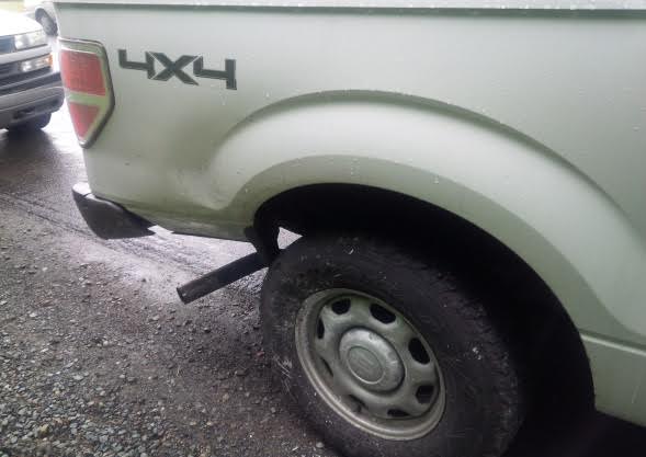 damaged trooper vehicle