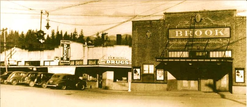 The Brook Theater, opened in 1923 in the town of Meadowbrook. Photo: screenshot Snoqualmie Valley Historical Museum magazine