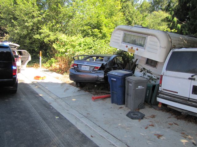 acident - car camper