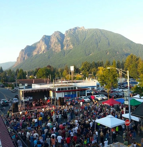 Previous Block Party in downtown North Bend. Photo: Boxley's