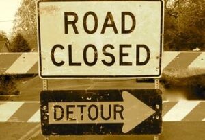 road closed