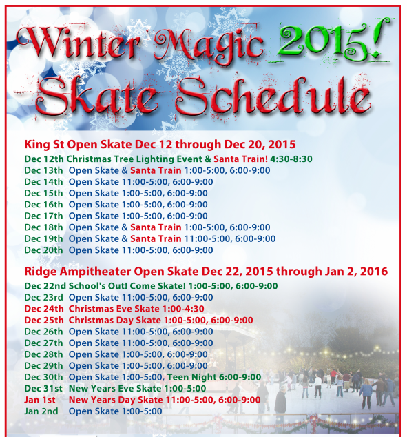 skate schedule