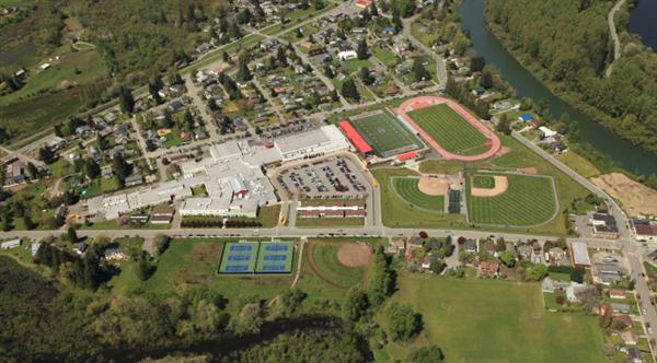 Current aerial photo of Mount Si High School and property. Photo: SVSD