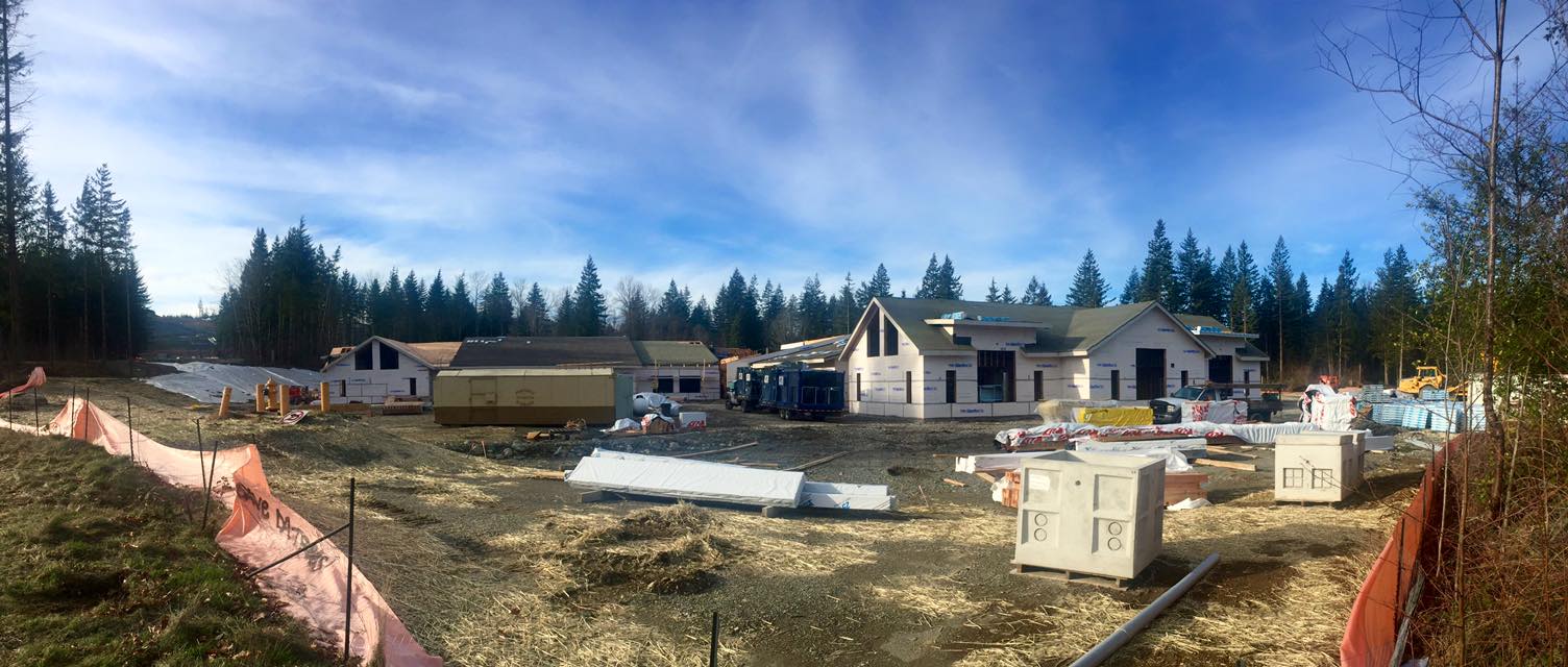 Classroom wings of new elementary 6 on Snoqualmie Ridge.