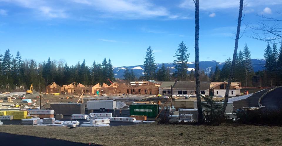 SVSD elementary school 6 under construction at the corner of Snoqualmie Pkwy and Swenson Drive.