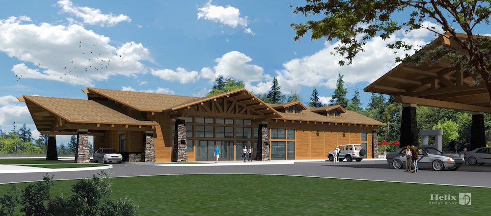 Conceptual Design for New Gas Station, Convenience store near Snoqualmie Casino.