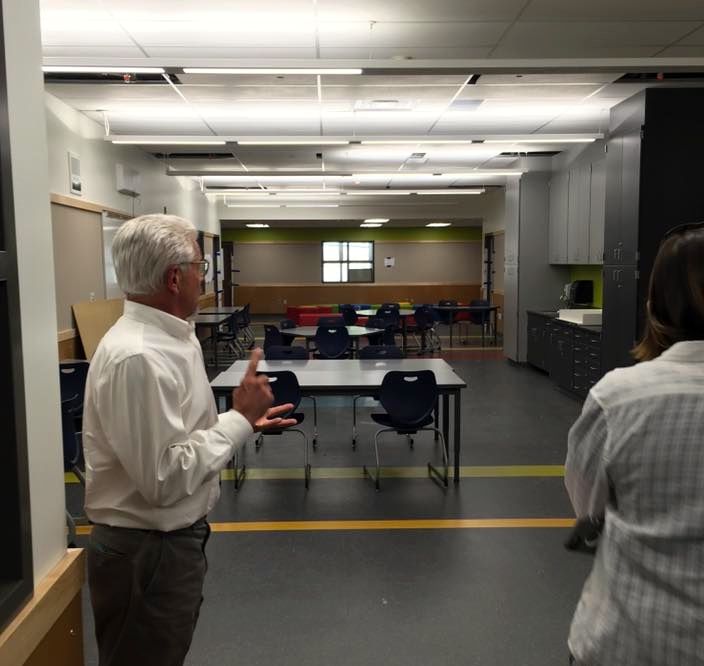 Classroom wing shared common space