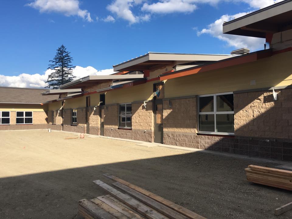 Timber Ridge classroom wing exterior.