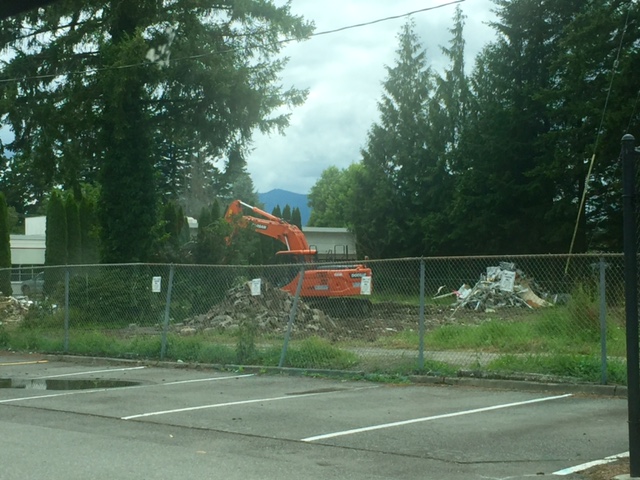 Homes purchased behind Mount Si High School for the re-build project were torn down in July