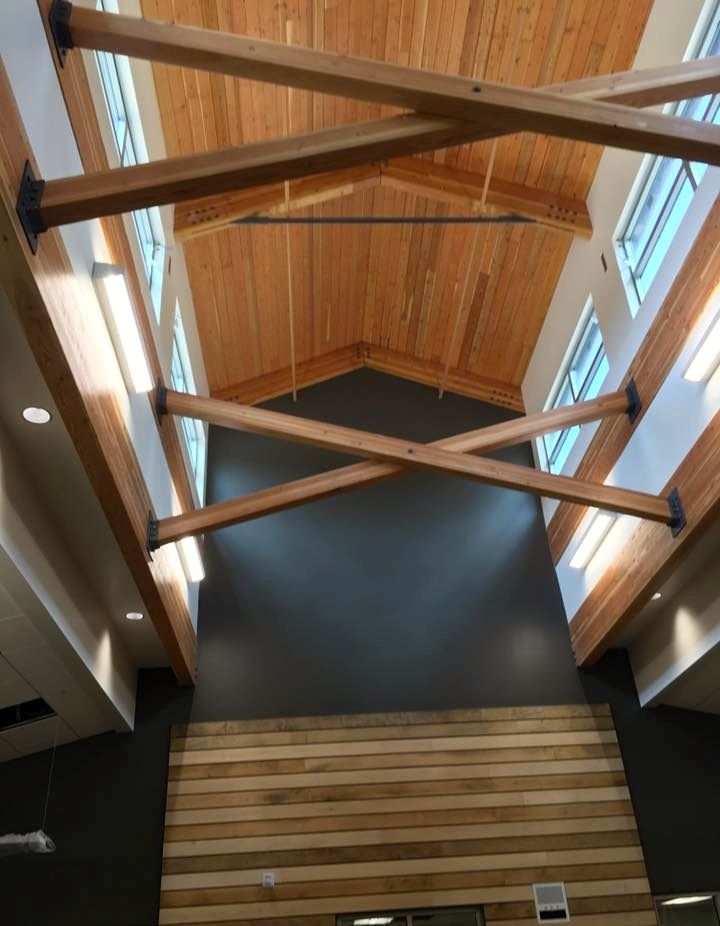 Skylight in library of Timber Ridge.