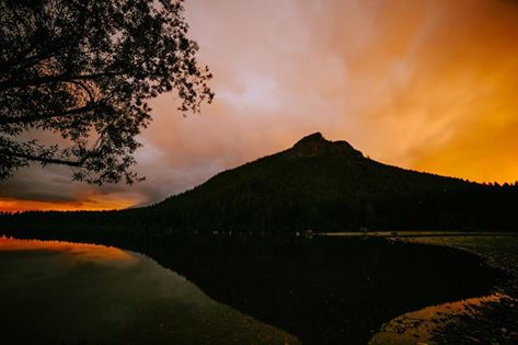 City light reflected, Rattlesnake Lake by Sam Saimo