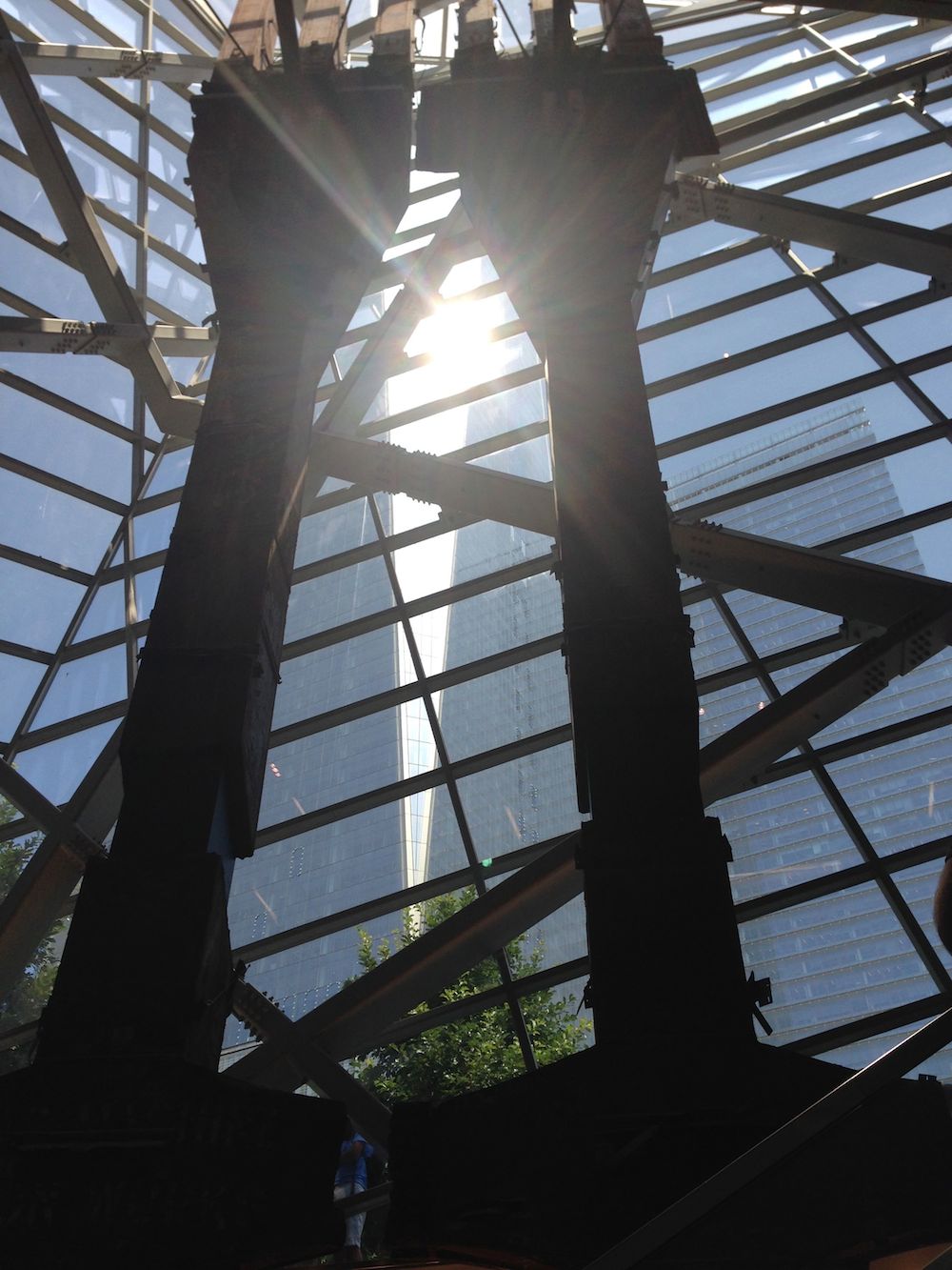 Entrance area of 9/11 Museum