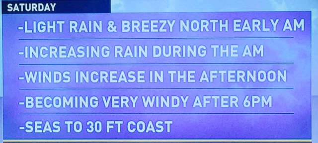 King 5 Weather forecast for Saturday, October 15th.