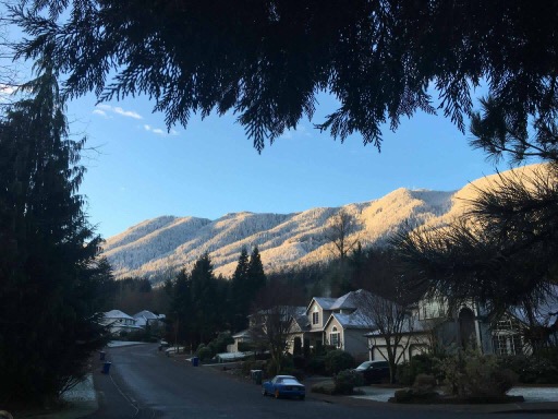 Snow on Rattlesnake Ridge, 12/7/16. Photo by Jason Balinski